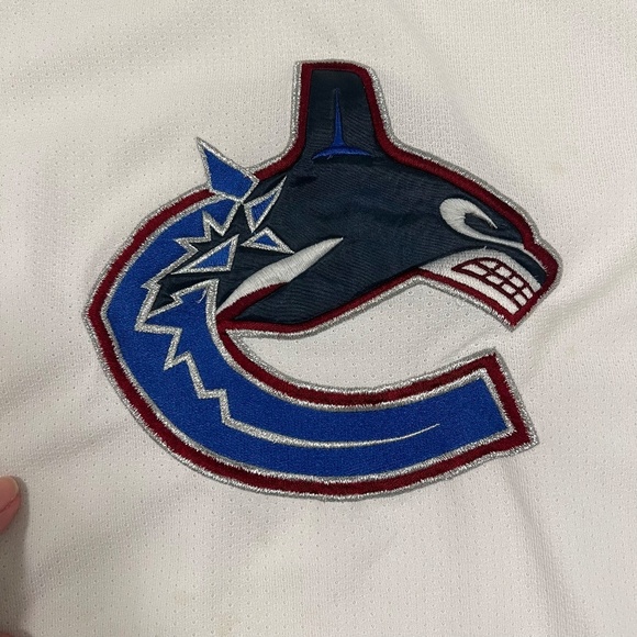 Vintage NHL MIGHTY MAC SPORTS Vancouver Canucks Jersey -Youth Size Large (14/16) - Picture 6 of 7